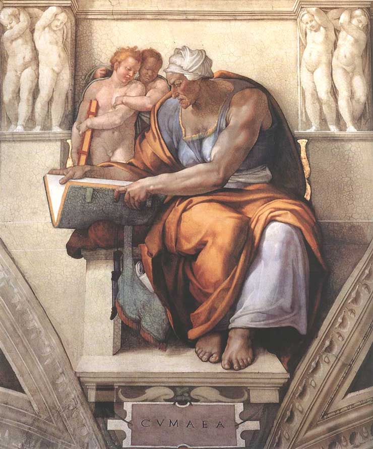 Sibyl of Cumae, Michelangelo