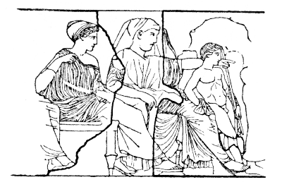 Fig. 11.--;East frieze of the Parthenon, Nos. 39-41.