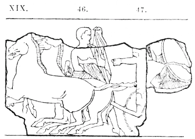 Fig. 12.—North Frieze, slab xix. (46. 47.)
