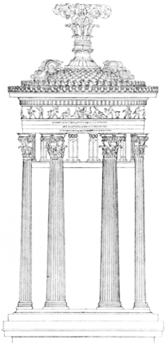 Fig. 21.--The Choragic Monument of Lysicrates. (After Stuart.)