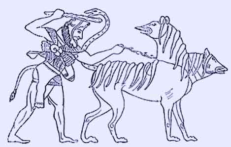 greek mythology cerberus drawing