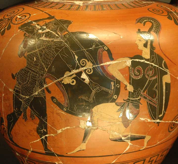 Herakles and Amazons, Louvre F218