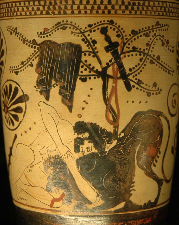 Heracles and the Nemean Lion, Louvre L31