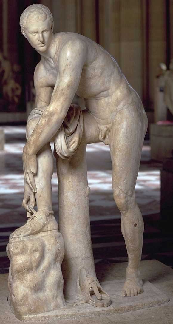 Hermes fastening his sandal, Louvre
