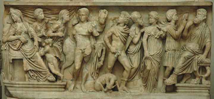 Hippolytus and Phaedra, Louvre Ma 2294