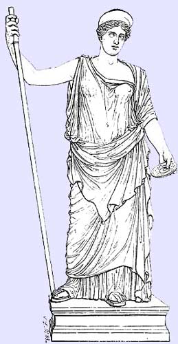 hera greek mythology drawing