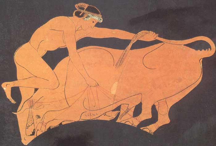 Theseus und der Stier von Marathon