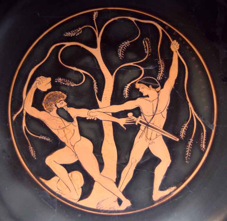 Theseus and Sinis Staatliche Antikensammlungen 8771