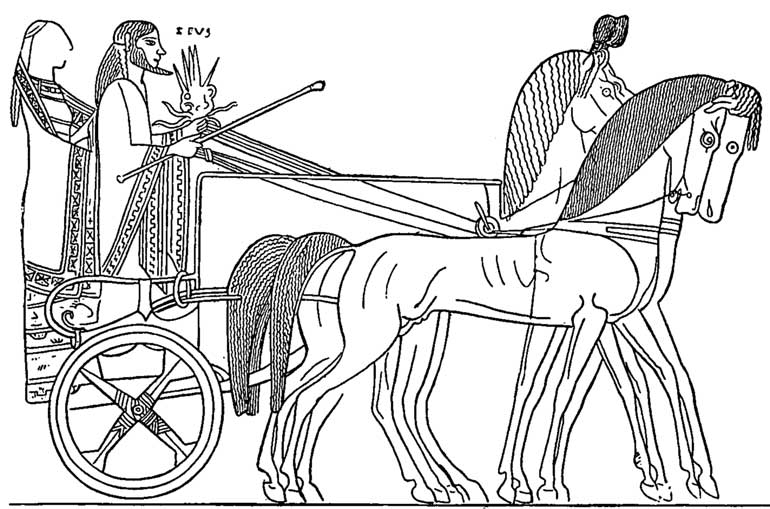 Zeus and his chariot