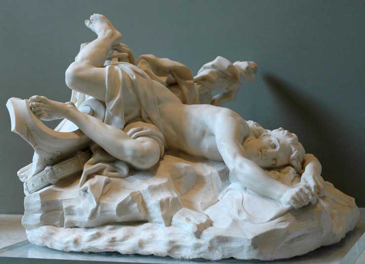 Death of Hippolytos, Jean-Baptiste Lemoine the elder,