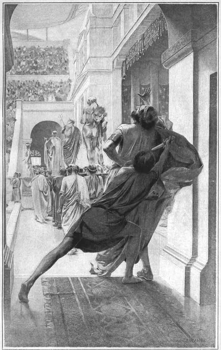 Pausanias tötet Philip II, Andre Castaigne
