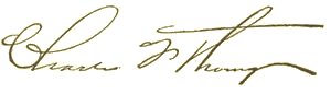 Author signature. Charles F. Thwing.