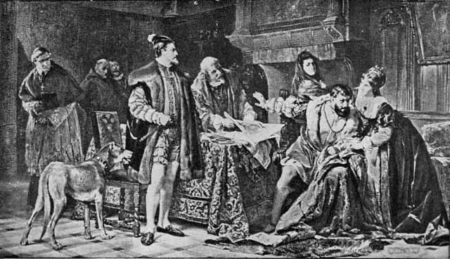 Illustration: FRANCIS I. REFUSING THE DEMANDS OF THE EMPEROR.