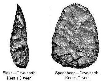Flake—Cave-earth,<BR>Kent's Cavern and Spear-head—, Kent's Cavern.