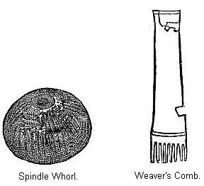 Spindle-whorl, and Weaver's Comb.