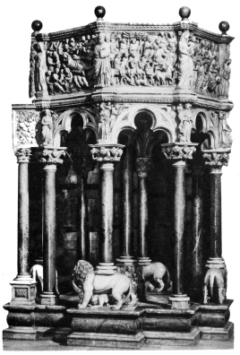 The Pulpit of the Duomo, Siena. (Niccolò Pisano and his pupils.)