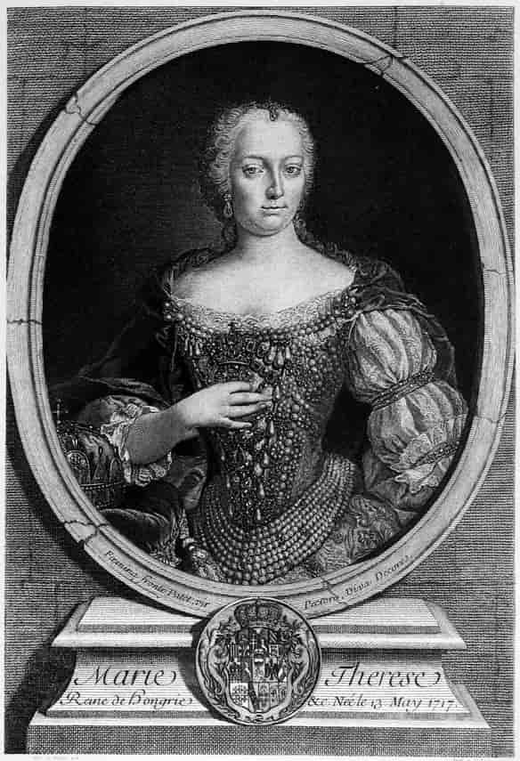 Kaiserin Marie Therese. Geb. 13, May 1717 - Gest. 29, November 1780.