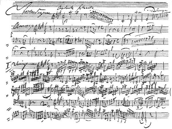 PLATE 26. (See Appendix.) Musical manuscript by Paganini.