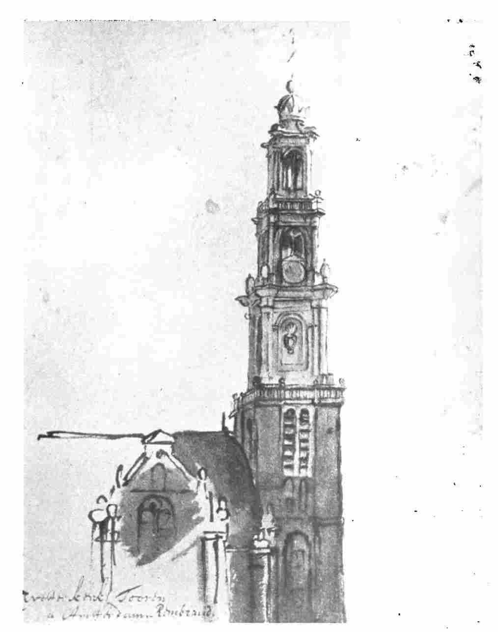 Plate 13. The Tower Called “Westertoren” In Amsterdam.