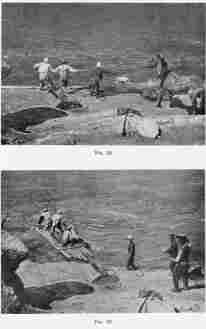 Fig. 58—Crossing the Apurimac at Pasaje. These are mountain horses, small and wiry, with a protective coat of long hair. They are accustomed to graze in the open without shelter during the entire winter.