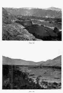 Fig. 63—The deep fertile Majes Valley below Cantas. Compare with Fig. 6 showing the Chili Valley at Arequipa.