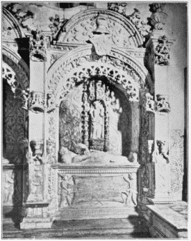 FIG. 78.São Marcos. Tomb in Chancel. From a photograph by E. Biel & Co., Oporto.