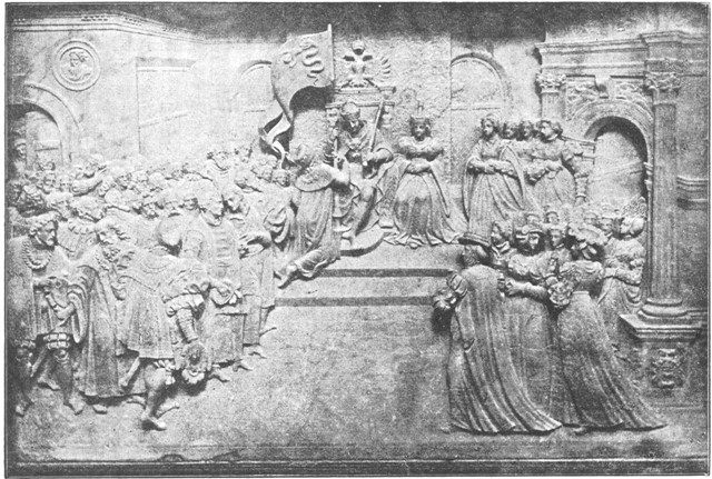 MAXIMILIAN'S MONUMENT AT INNSBRUCK, MARBLE RELIEVI. (From a Photograph of the Original.)