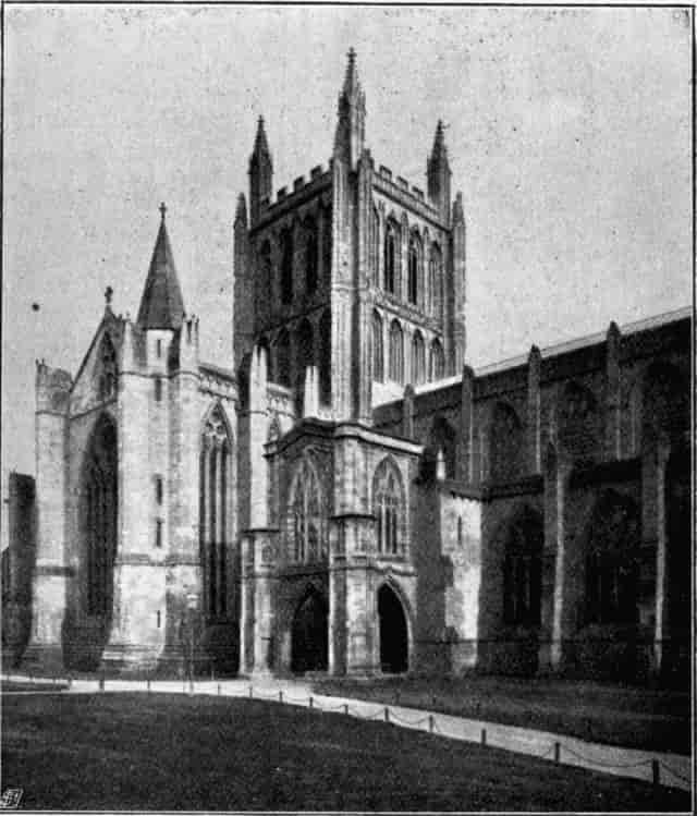 Illustration: BISHOP BOOTH'S PORCH AND NORTH TRANSEPT.