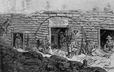 'GEORGE WILLIAMS HOUSE' IN THE FRONT TRENCHES