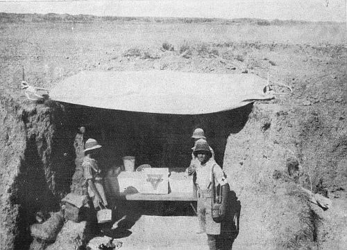 Y.M.C.A. DUG-OUT AND CANTEEN ON PALESTINE FRONT