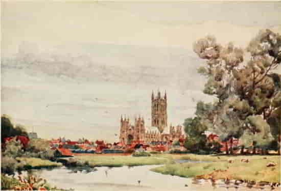 CANTERBURY FROM THE MEADOWS