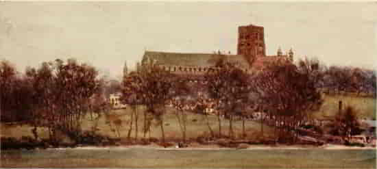 ST. ALBANS FROM THE WALLS OF OLD VERULAM
