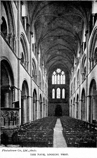 THE NAVE, LOOKING WEST. Photochrom Co., Ltd., photo.