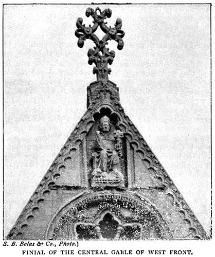 Finial of the Central Gable of the West Front.