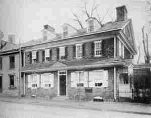 PLATE XX.—Bartram House, Kingsessing, West Philadelphia. Erected in 1730-31 by John Bartram; Old Green Tree Inn, 6019 Germantown Avenue, Germantown. Erected in 1748.