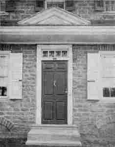 Plate XXII.—Hooded Doorway, Johnson House, Germantown; Hooded Doorway, Green Tree Inn.