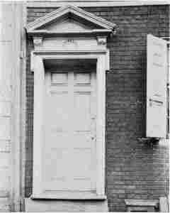 Plate XXIII. Pedimental Doorway, 114 League Street; Pedimental Doorway, 5933 Germantown Avenue.