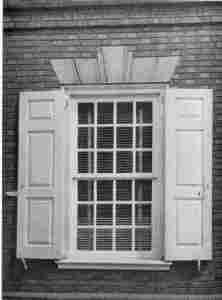 Plate XLIII.—Detail of Window and Shutters, Morris House.