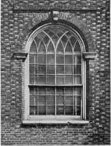 Plate XLIX.—Detail of Round Headed Window, Congress Hall; Detail of Round Headed Window, Christ Church.