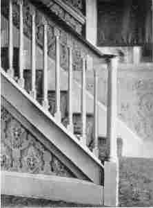 Plate LVIII.—Detail of Staircase Balustrade and Newel, Upsala; Staircase Balustrade, Roxborough.