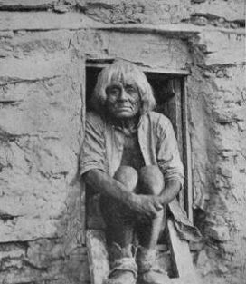 An Aged Hopi at Oraibi.