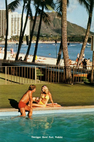 Outrigger Hotel Pool, Waikiki