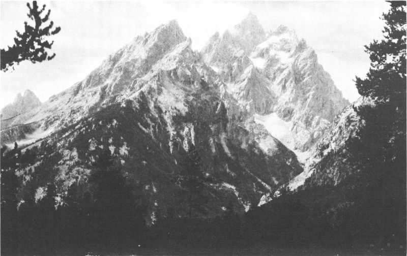 TEEWINOT, THE GRAND TETON, AND MOUNT OWEN FROM THE NORTHEAST